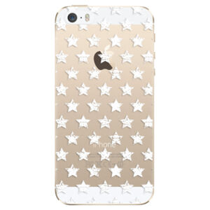 Odolné silikónové puzdro iSaprio - Stars Pattern - white - iPhone 5/5S/SE