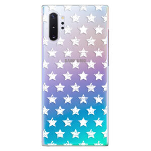 Plastové puzdro iSaprio - Stars Pattern - white - Samsung Galaxy Note 10+