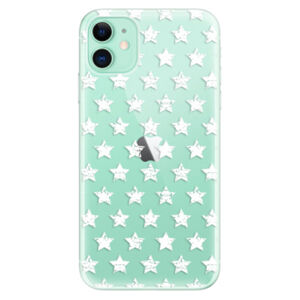 Odolné silikónové puzdro iSaprio - Stars Pattern - white - iPhone 11