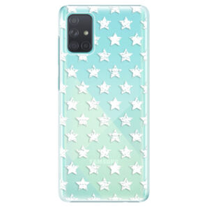 Plastové puzdro iSaprio - Stars Pattern - white - Samsung Galaxy A71