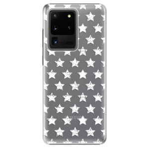 Plastové puzdro iSaprio - Stars Pattern - white - Samsung Galaxy S20 Ultra