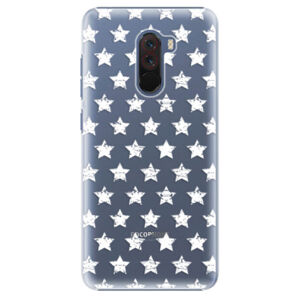 Plastové puzdro iSaprio - Stars Pattern - white - Xiaomi Pocophone F1