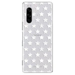 Plastové puzdro iSaprio - Stars Pattern - white - Sony Xperia 5