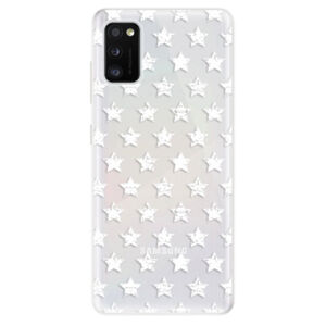 Odolné silikónové puzdro iSaprio - Stars Pattern - white - Samsung Galaxy A41