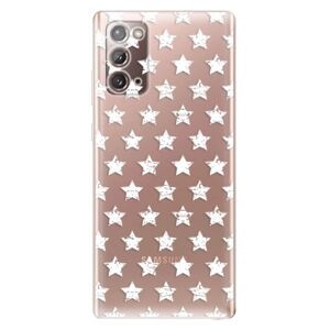 Odolné silikónové puzdro iSaprio - Stars Pattern - white - Samsung Galaxy Note 20