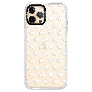 Silikónové puzdro Bumper iSaprio - Stars Pattern - white - iPhone 12 Pro