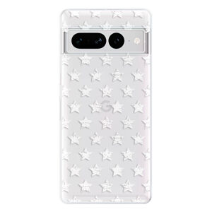 Odolné silikónové puzdro iSaprio - Stars Pattern - white - Google Pixel 7 Pro 5G