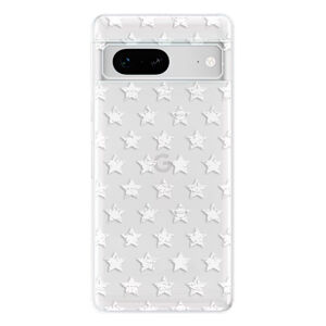 Odolné silikónové puzdro iSaprio - Stars Pattern - white - Google Pixel 7 5G