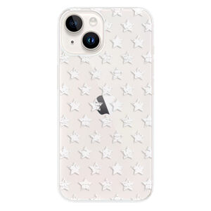 Odolné silikónové puzdro iSaprio - Stars Pattern - white - iPhone 15