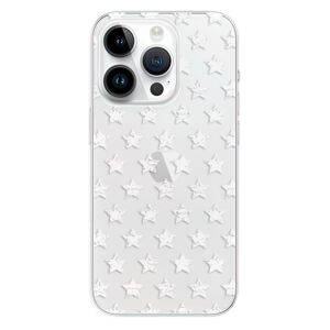 Odolné silikónové puzdro iSaprio - Stars Pattern - white - iPhone 15 Pro