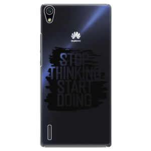 Plastové puzdro iSaprio - Start Doing - black - Huawei Ascend P7