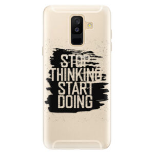 Silikónové puzdro iSaprio - Start Doing - black - Samsung Galaxy A6+