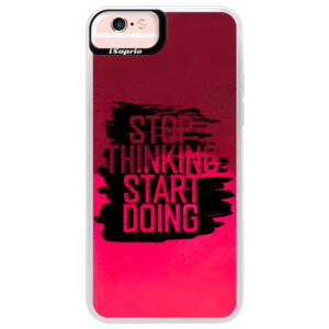 Neónové púzdro Pink iSaprio - Start Doing - black - iPhone 6 Plus/6S Plus