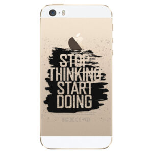 Odolné silikónové puzdro iSaprio - Start Doing - black - iPhone 5/5S/SE