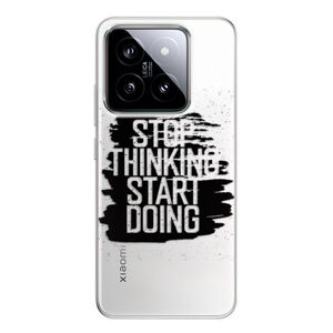 Odolné silikónové puzdro iSaprio - Start Doing - black - Xiaomi 14