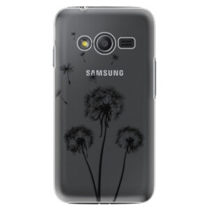 Plastové puzdro iSaprio - Three Dandelions - black - Samsung Galaxy Trend 2 Lite