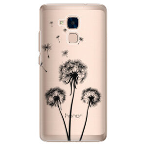 Plastové puzdro iSaprio - Three Dandelions - black - Huawei Honor 7 Lite