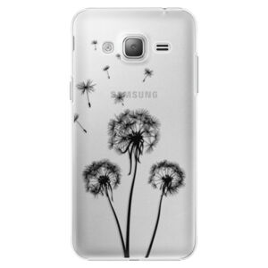 Plastové puzdro iSaprio - Three Dandelions - black - Samsung Galaxy J3