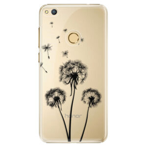 Plastové puzdro iSaprio - Three Dandelions - black - Huawei Honor 8 Lite