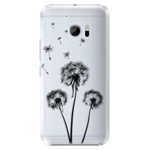 Plastové puzdro iSaprio - Three Dandelions - black - HTC 10