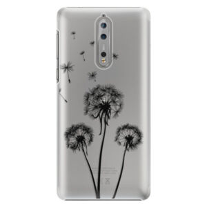 Plastové puzdro iSaprio - Three Dandelions - black - Nokia 8