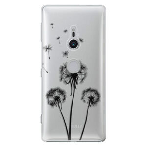 Plastové puzdro iSaprio - Three Dandelions - black - Sony Xperia XZ2