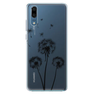 Plastové puzdro iSaprio - Three Dandelions - black - Huawei P20