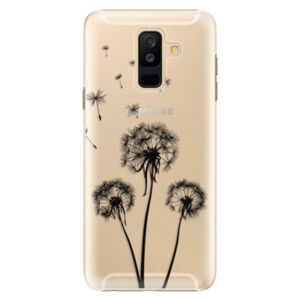 Plastové puzdro iSaprio - Three Dandelions - black - Samsung Galaxy A6+