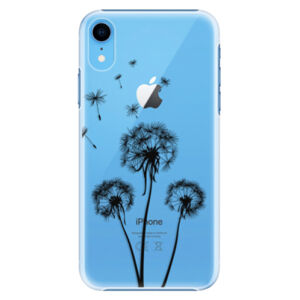 Plastové puzdro iSaprio - Three Dandelions - black - iPhone XR