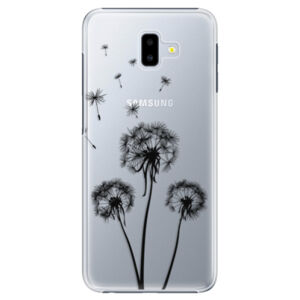 Plastové puzdro iSaprio - Three Dandelions - black - Samsung Galaxy J6+