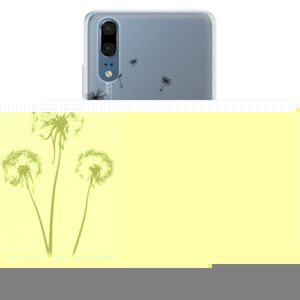 Silikónové puzdro iSaprio - Three Dandelions - black - Huawei P20