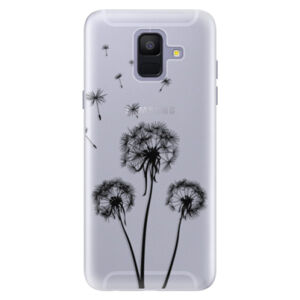Silikónové puzdro iSaprio - Three Dandelions - black - Samsung Galaxy A6