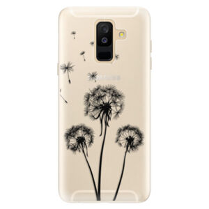 Silikónové puzdro iSaprio - Three Dandelions - black - Samsung Galaxy A6+