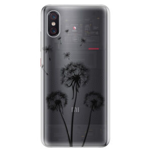 Odolné silikonové pouzdro iSaprio - Three Dandelions - black - Xiaomi Mi 8 Pro