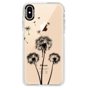 Silikónové púzdro Bumper iSaprio - Three Dandelions - black - iPhone XS Max