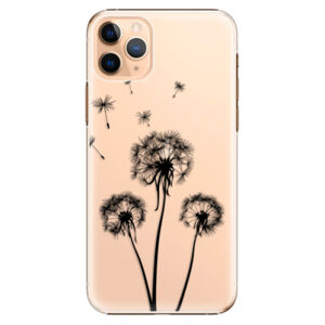 Plastové puzdro iSaprio - Three Dandelions - black - iPhone 11 Pro Max