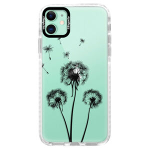 Silikónové puzdro Bumper iSaprio - Three Dandelions - black - iPhone 11