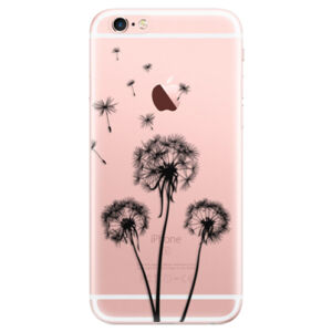 Odolné silikónové puzdro iSaprio - Three Dandelions - black - iPhone 6 Plus/6S Plus