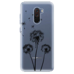 Plastové puzdro iSaprio - Three Dandelions - black - Xiaomi Pocophone F1