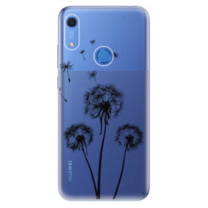 Odolné silikónové puzdro iSaprio - Three Dandelions - black - Huawei Y6s