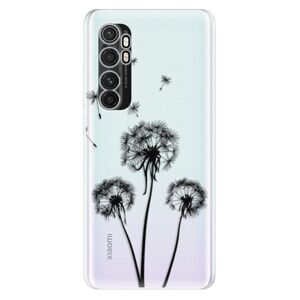 Odolné silikónové puzdro iSaprio - Three Dandelions - black - Xiaomi Mi Note 10 Lite
