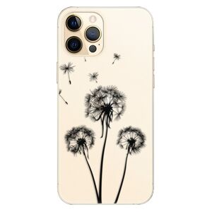 Plastové puzdro iSaprio - Three Dandelions - black - iPhone 12 Pro