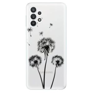 Odolné silikónové puzdro iSaprio - Three Dandelions - black - Samsung Galaxy A32