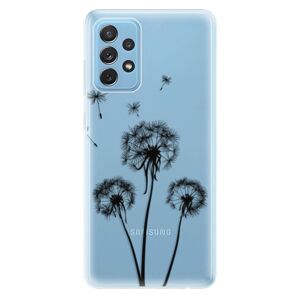 Odolné silikónové puzdro iSaprio - Three Dandelions - black - Samsung Galaxy A72