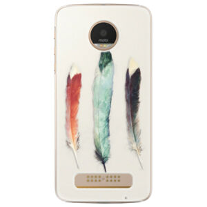 Plastové puzdro iSaprio - Three Feathers - Lenovo Moto Z Play