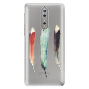 Plastové puzdro iSaprio - Three Feathers - Nokia 8