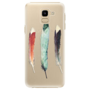 Plastové puzdro iSaprio - Three Feathers - Samsung Galaxy J6