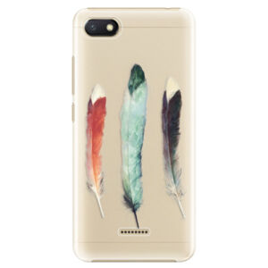 Plastové puzdro iSaprio - Three Feathers - Xiaomi Redmi 6A