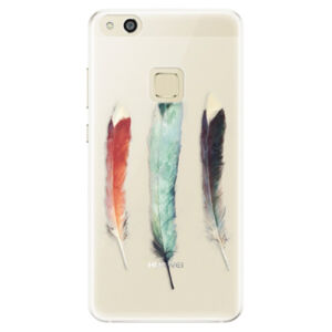 Silikónové puzdro iSaprio - Three Feathers - Huawei P10 Lite