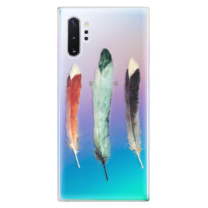 Odolné silikónové puzdro iSaprio - Three Feathers - Samsung Galaxy Note 10+